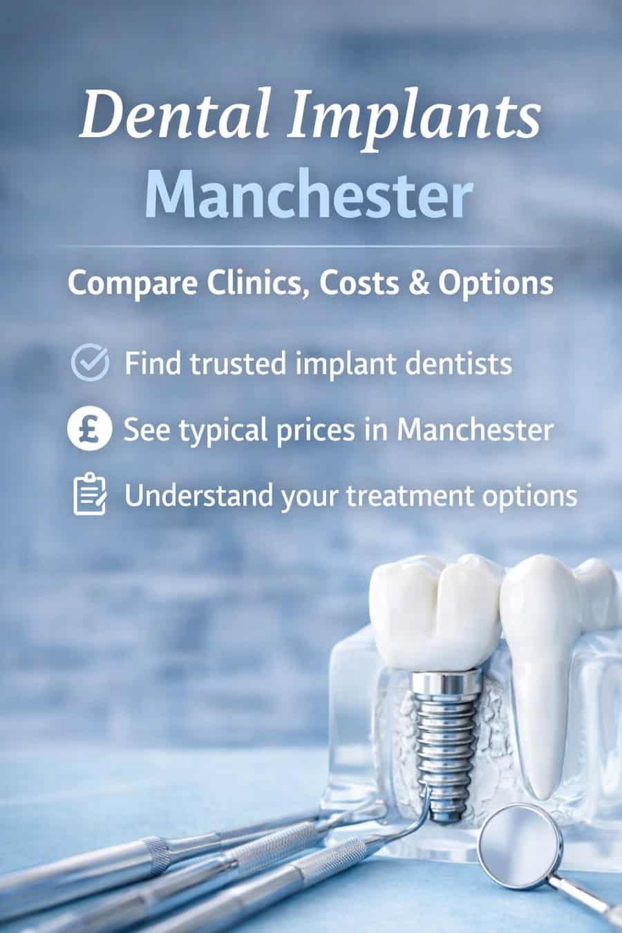 Dental implants Manchester – compare clinics, prices and treatment options